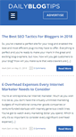 Mobile Screenshot of dailyblogtips.com