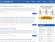 Tablet Screenshot of dailyblogtips.com